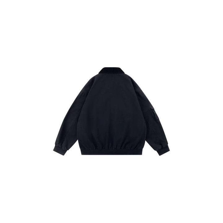 Unisex Oversized Blouson in Workwear style with cord collar and checked lined interior Mune Fashion
