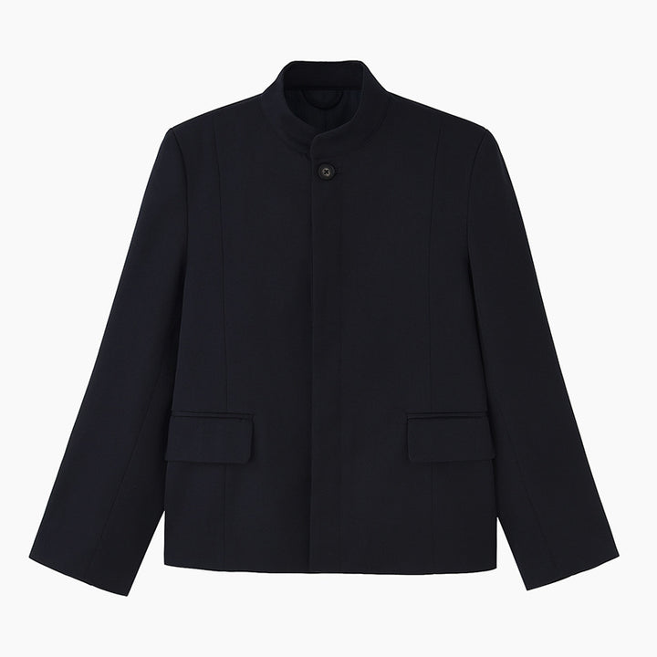 Women’s Fashion Short Jacket with Stand-up Collar Mune Fashion