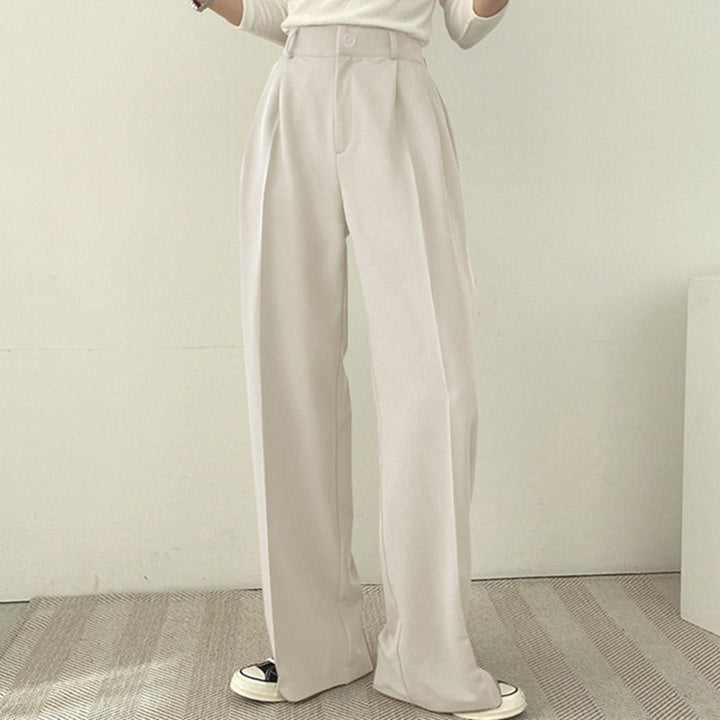 Women Elegant and high-waisted fabric trousers Mune Fashion