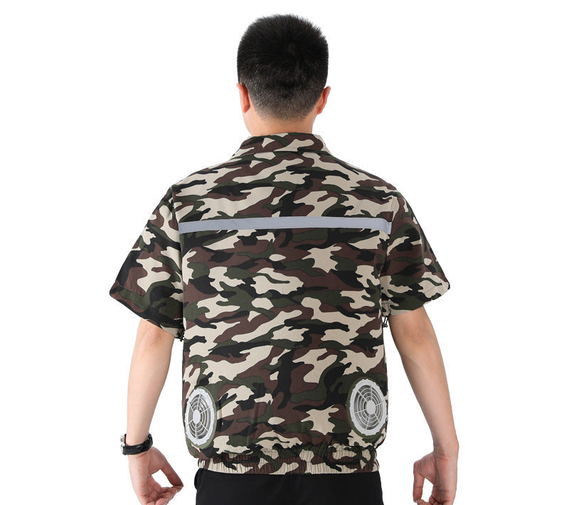 Unisex at twelve volt fan double set with Y connection cable for ventilation jacket Mune Fashion