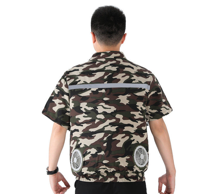 Unisex at twelve volt fan double set with Y connection cable for ventilation jacket Mune Fashion