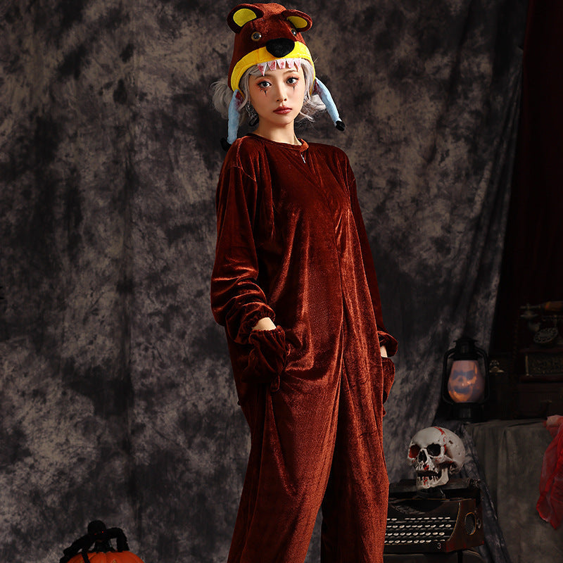 Women Animal Costume made of soft fleece fabric Mune Fashion