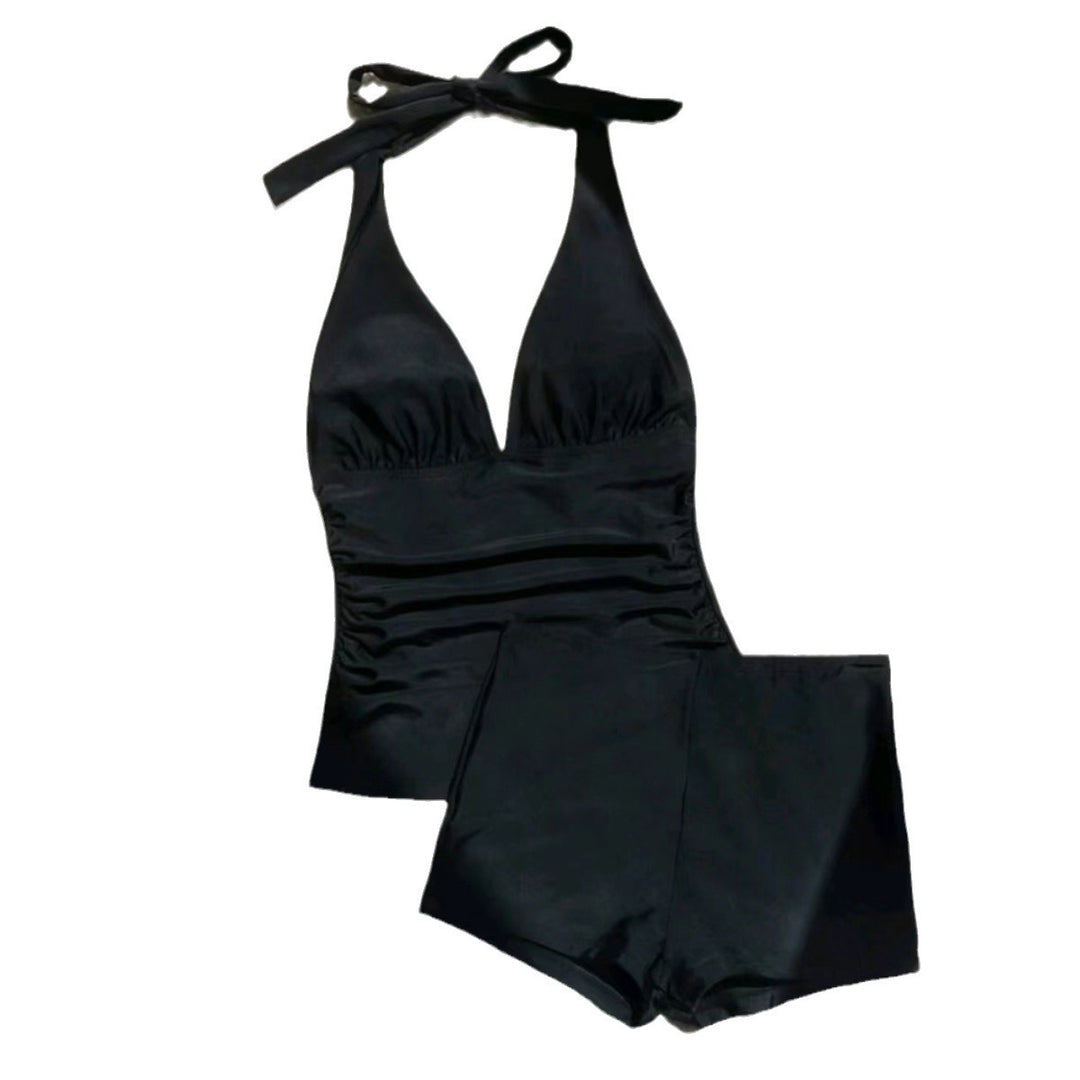 Women High-Cut Tankini with Flexible Top Mune Fashion