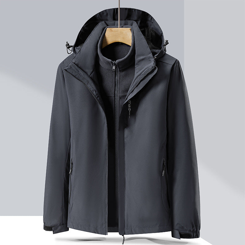 Women three-layer softshell jacket with removable fleece inner jacket Mune Fashion