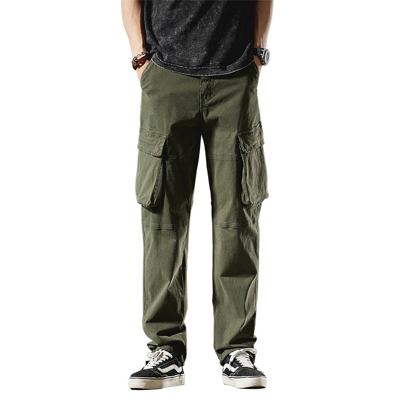 Herren Cargo-Hose im Utility-Look mit Knieabnähern und großen Klappentaschen Mune Fashion