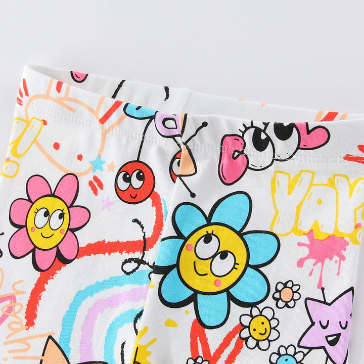 Girls leggings with colorful spring design Mune Fashion