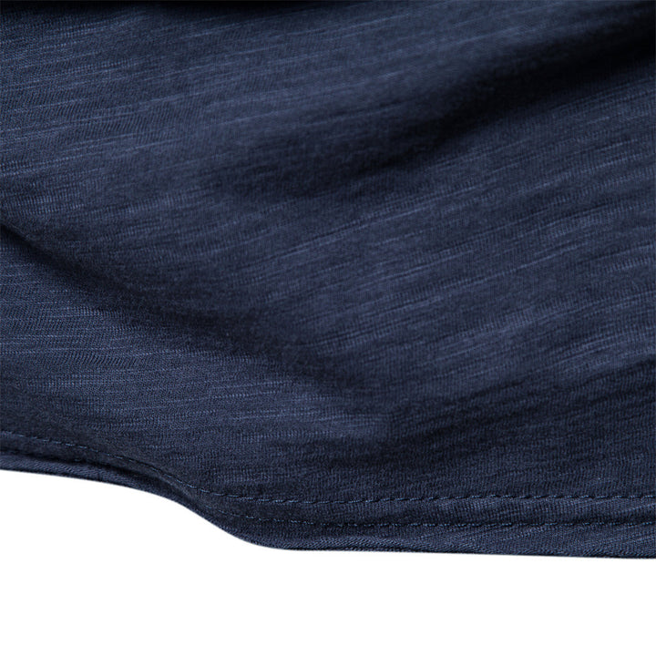 Men's lightweight cotton shirt with round neckline and slim fit Mune Fashion