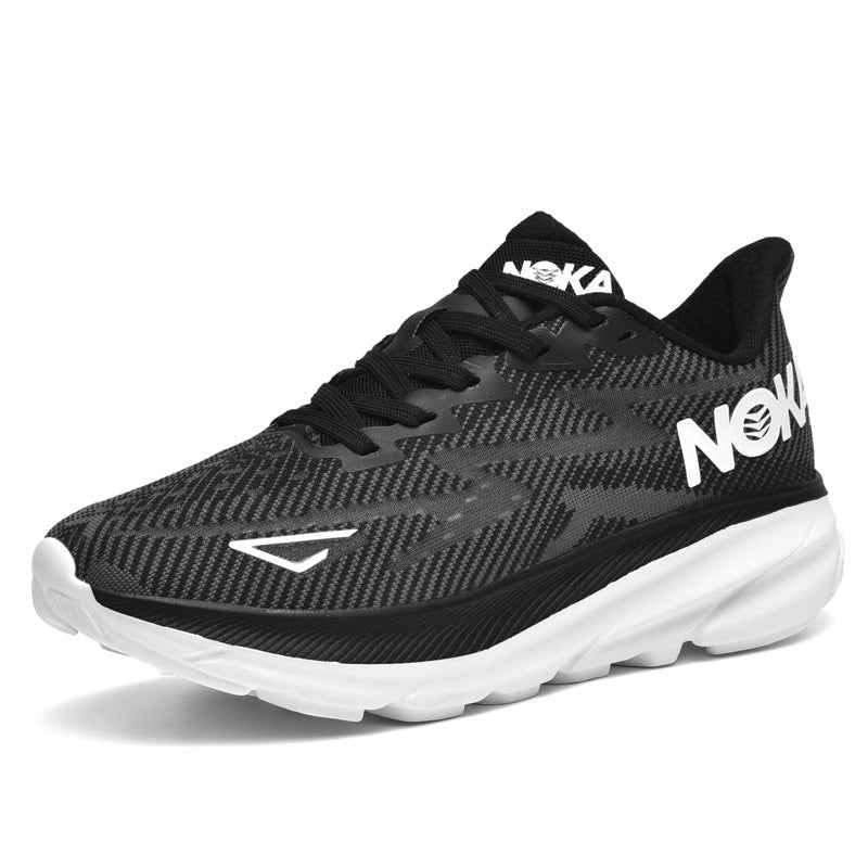 Unisex cushioned street running shoes with maximum EVA midsole and breathable knit upper Mune Fashion