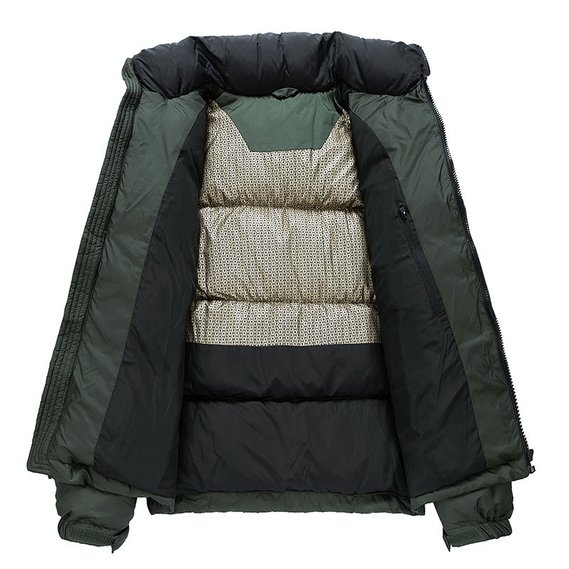 Men's padded jacket with high stand-up collar and thermal lining Mune Fashion