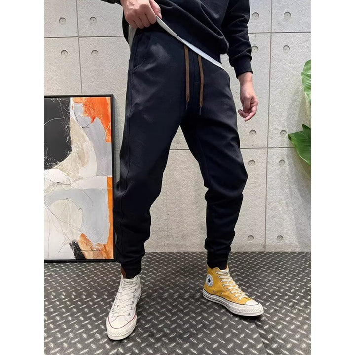 Men's Sporty Jogging Pants with Drawstring Mune Fashion