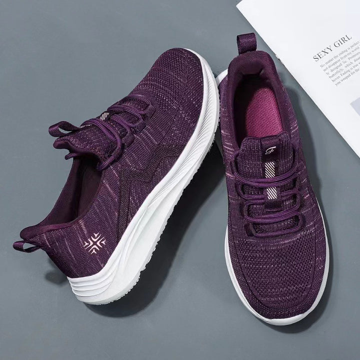Women's knitted Slip-On sneakers with elastic lacing, padded inner lining and cushioning profile sole Mune Fashion