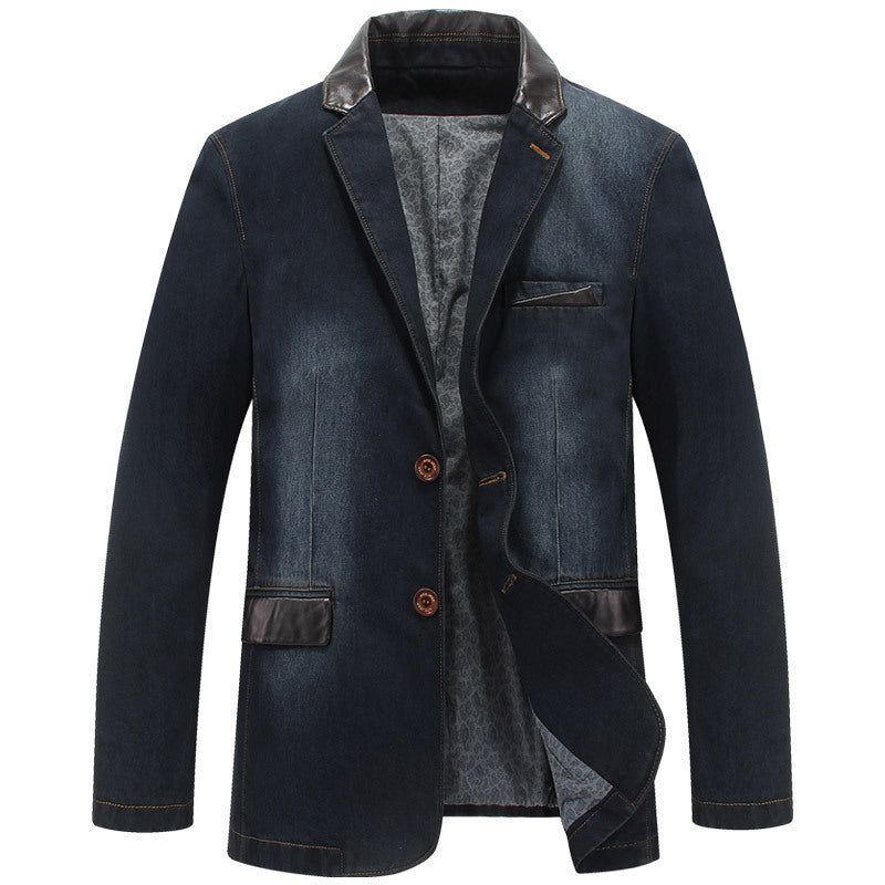 Men's Stylish Denim Blazer Mune Fashion