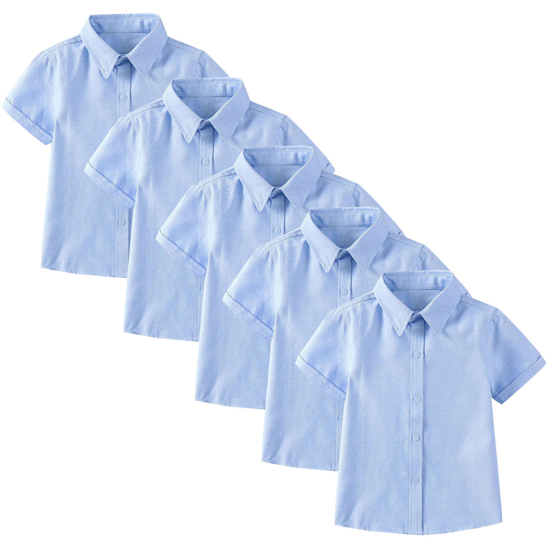 Women Short Sleeve Shirt Set with Tie and Bow Tie Mune Fashion