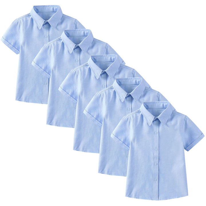 Women Short Sleeve Shirt Set with Tie and Bow Tie Mune Fashion