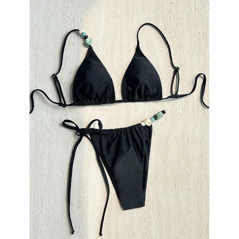 Women's Triangle Bikini with adjustable straps and elegant elements Mune Fashion