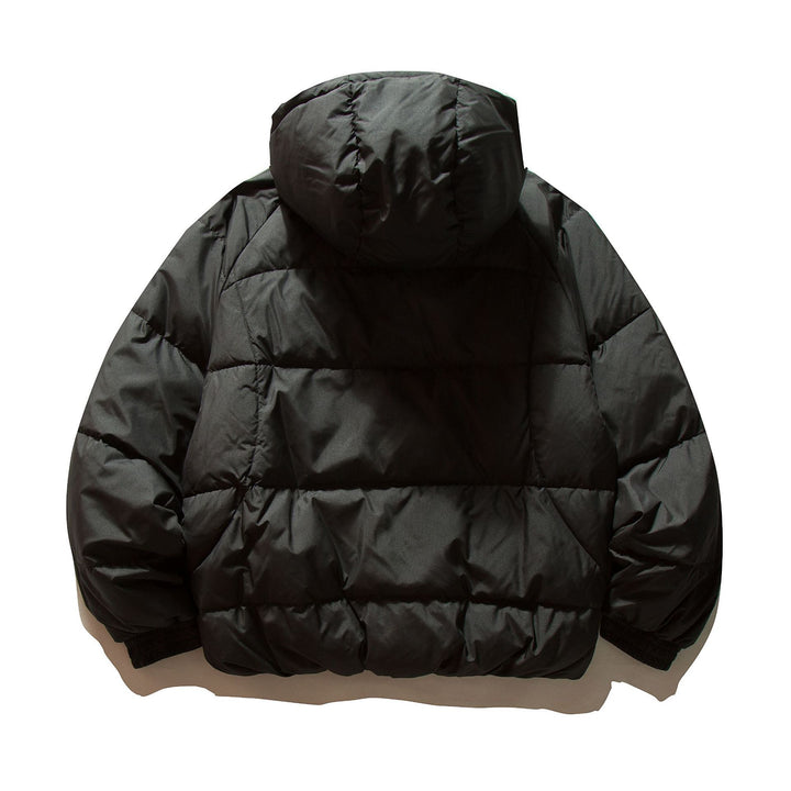 Men's Voluminous Padded Jacket with Thermo Insulation and High Hood Mune Fashion