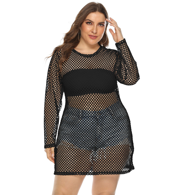 Ladies net striped dress Mune Fashion