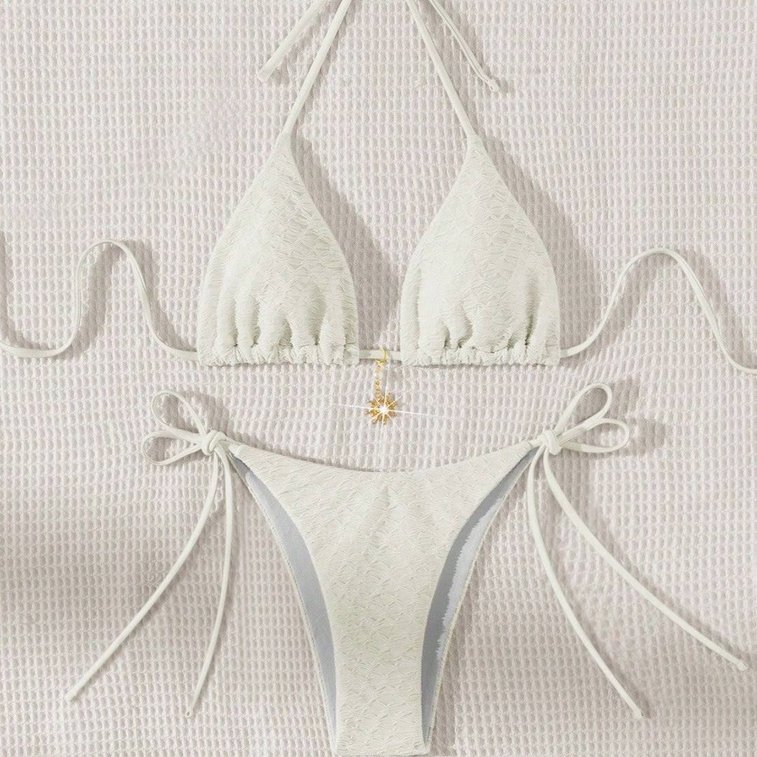Women's Triangle Bikini with Delicate Ruffle Details Mune Fashion