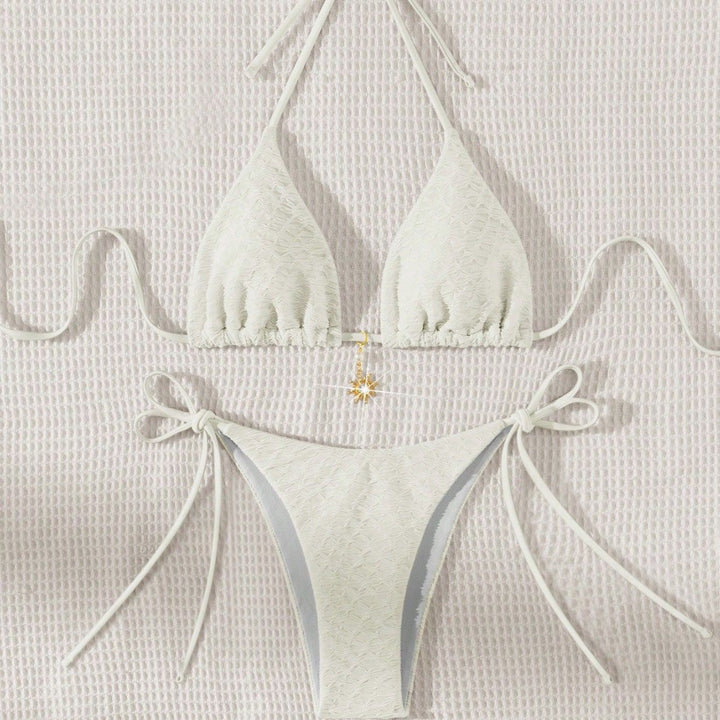 Women's Triangle Bikini with Delicate Ruffle Details Mune Fashion