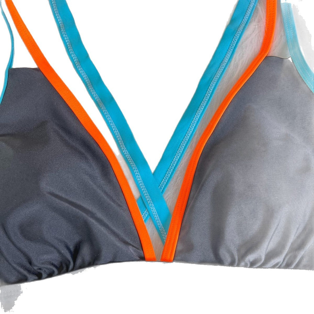 Ladies Sporty Swimsuit with High Neckline and Skirt Mune Fashion