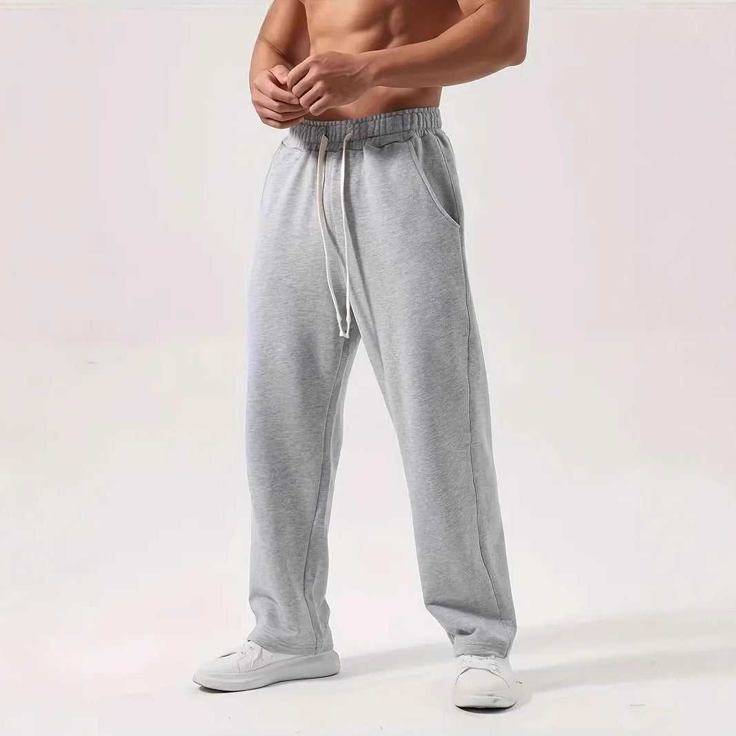 Men's casually fitting sweatpants made of cotton blend with elastic waistband and side pockets Mune Fashion