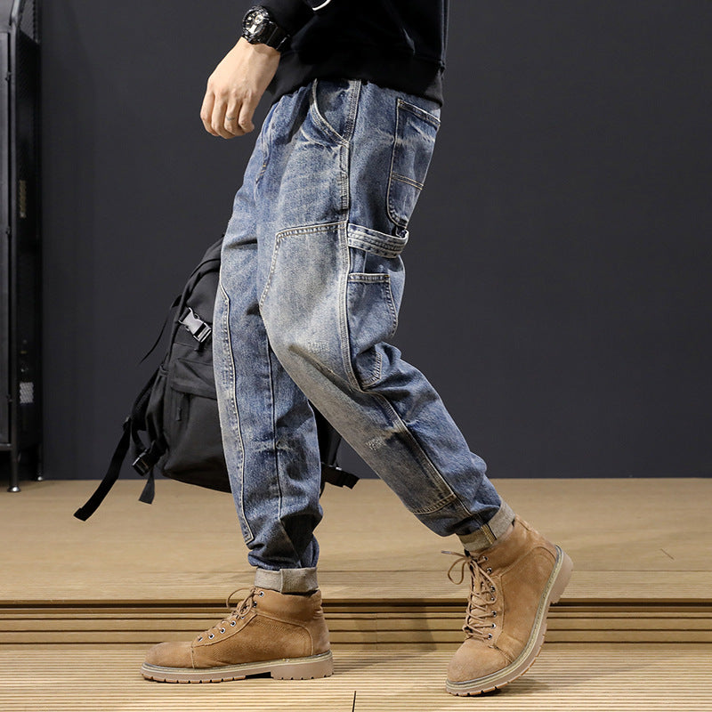 Men's Comfortable Cargo Jeans Mune Fashion