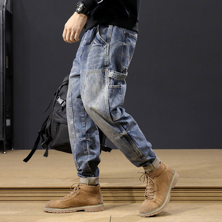Men's Comfortable Cargo Jeans Mune Fashion