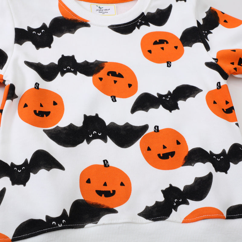 Girl's sweatshirt with cute Halloween motif Mune Fashion