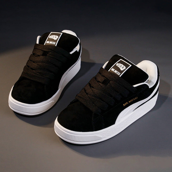Women's fashionable sneakers with elastic laces and soft upper material Mune Fashion