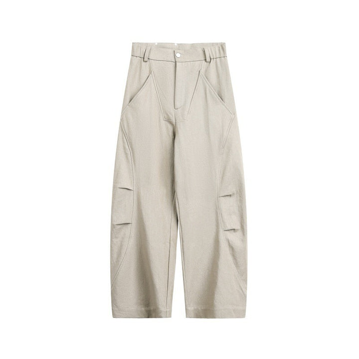 Unisex Wide Cropped Cargo Pants with High Waist and Utility Pockets Mune Fashion