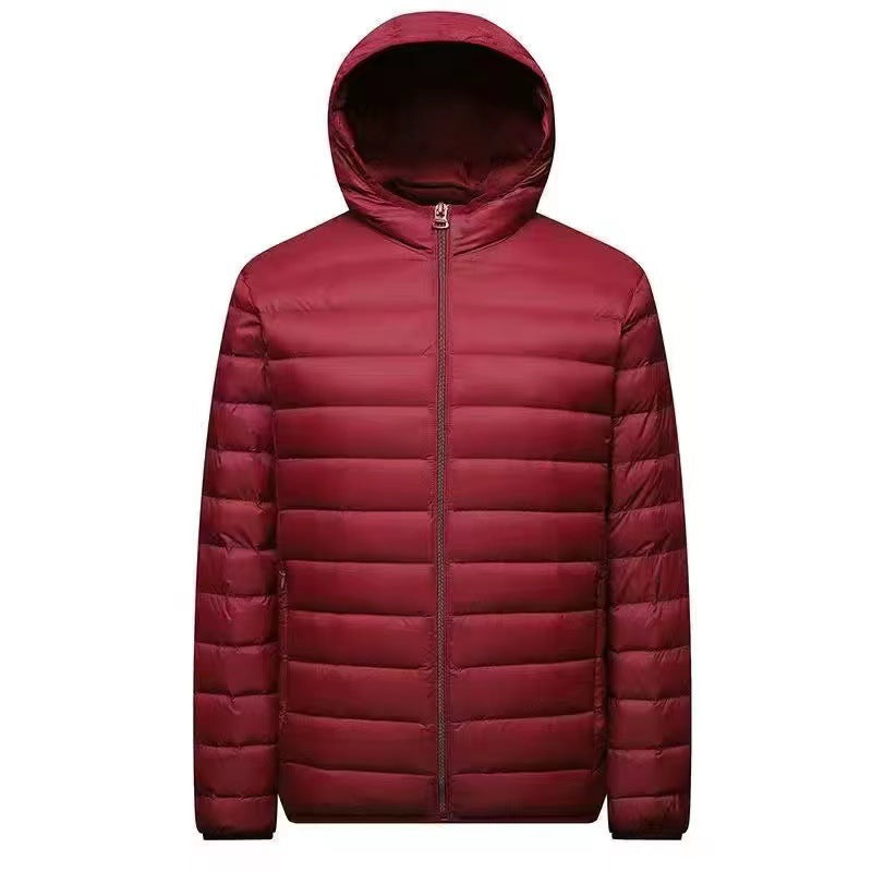 Men's ultra-light packable micro quilted jacket with stand-up collar, padded insulation and wind-resistant shell Mune Fashion