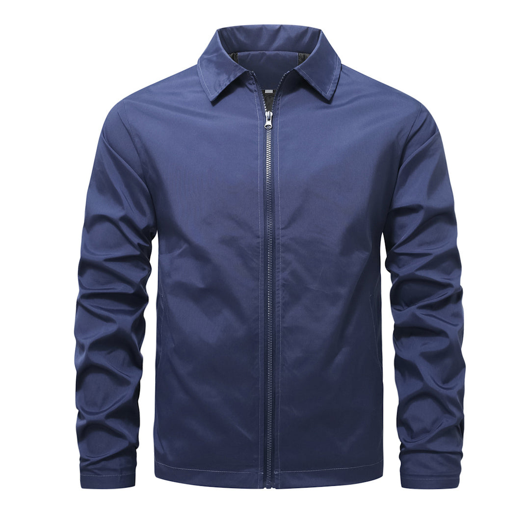Men's lightweight zip-up jacket with shirt collar windproof functional fabric Mune Fashion