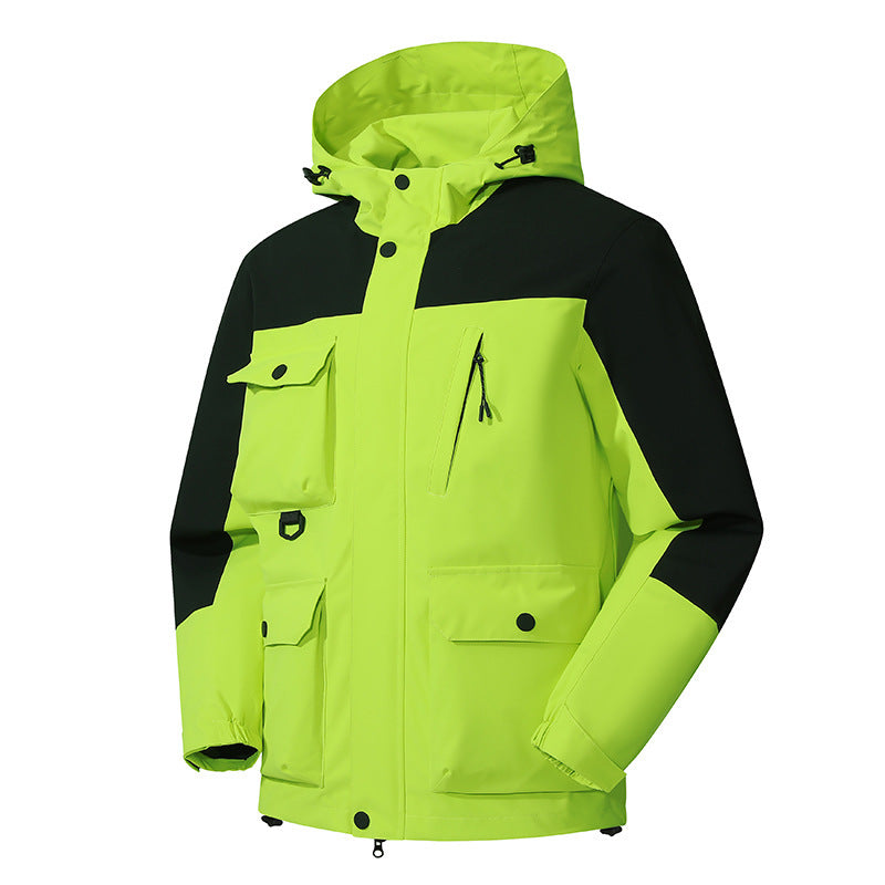 Men's technical outdoor parka with hood, water-repellent shell and multiple pockets Mune Fashion