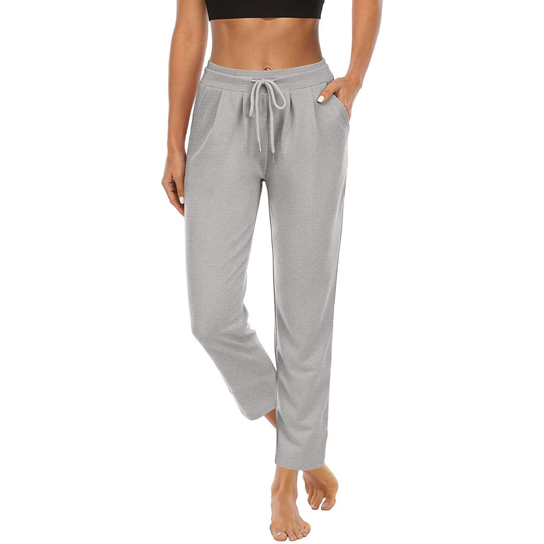 Ladies casual joggers with high waist, drawstring and practical side pockets Mune Fashion