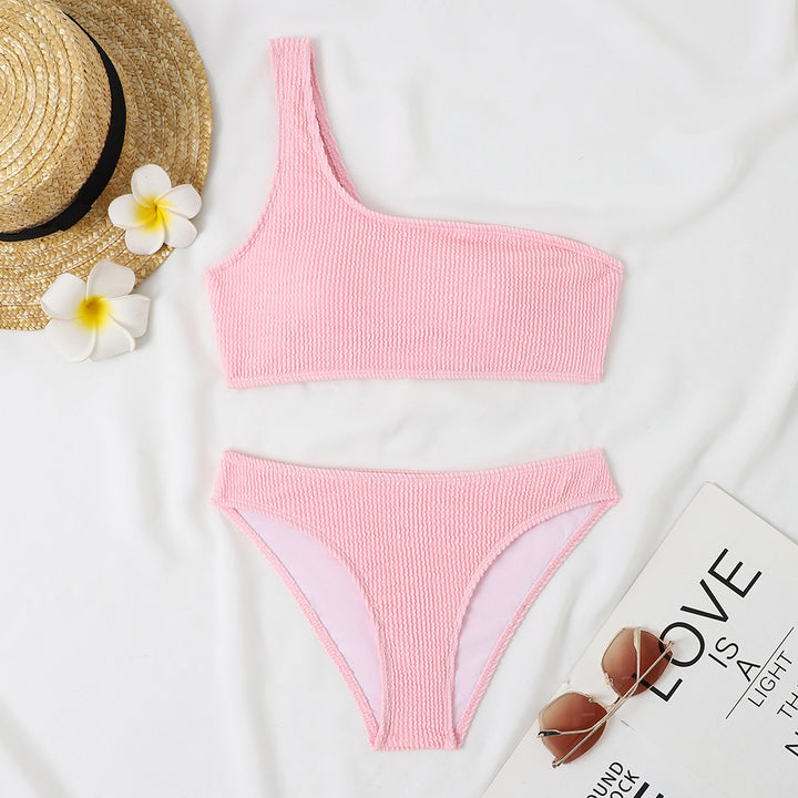 Women's triangle bikini with asymmetrical cut and exciting design Mune Fashion