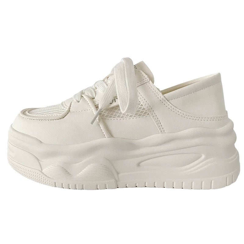 Women’s Platform Wedge Sneaker with Breathable Mesh Inserts and Sculpted Comfort Sole Mune Fashion