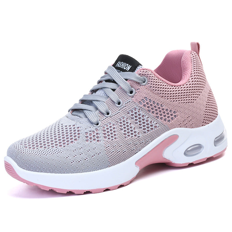 Unisex nan breathable knitted sneakers with air cushion heel Mune Fashion