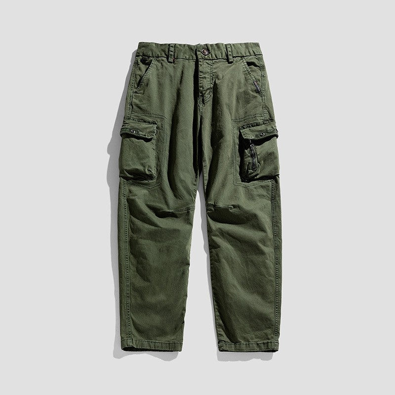 Men's Robust Utility Cargo Pants with Multiple Pockets and Reinforced Knee Areas Mune Fashion