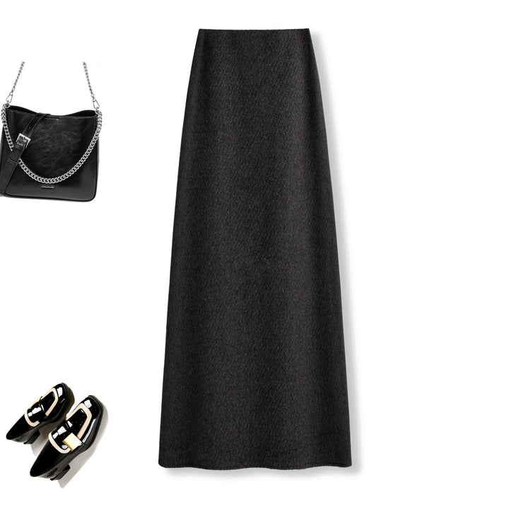 Women Elegant Maxi Skirt made of high-quality wool blend Mune Fashion