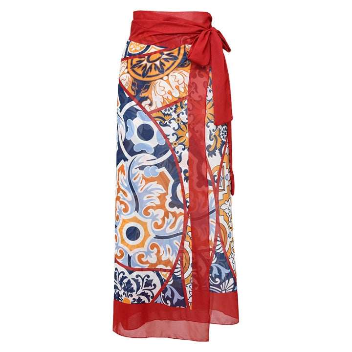 Women's swimsuit with elegant wrap pants Mune Fashion