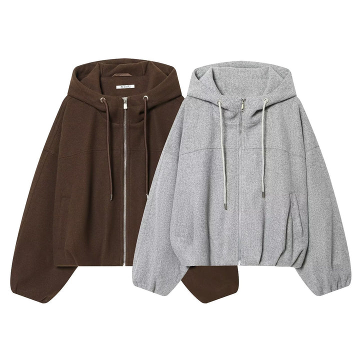 Women Casual Cotton Jacket with Hood