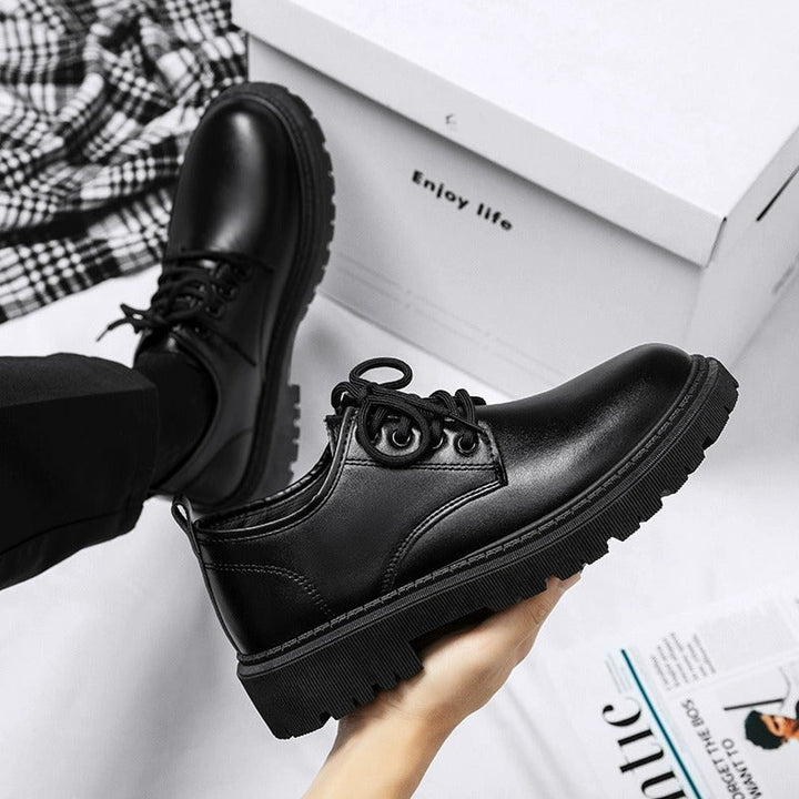 Men's Elegant Lace-up Shoes with Non-slip and Cushioning Sole Mune Fashion