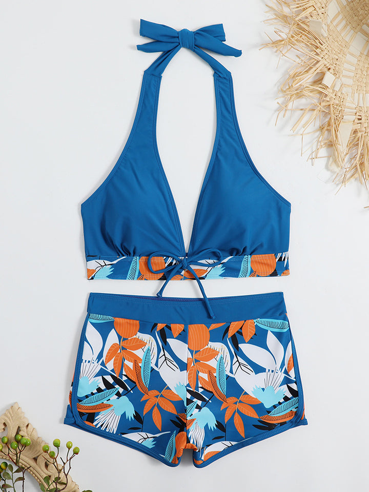 Women's Sporty Bikini Set with Concealed Belly Mune Fashion