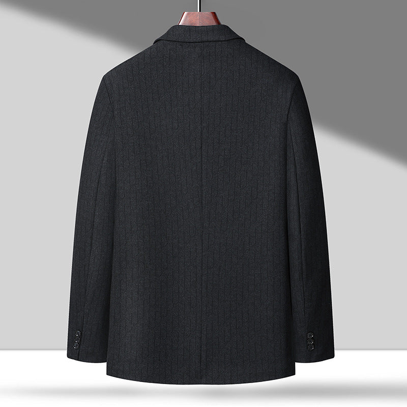 Men's blazer made of fine wool blend with subtle pinstripe pattern Mune Fashion