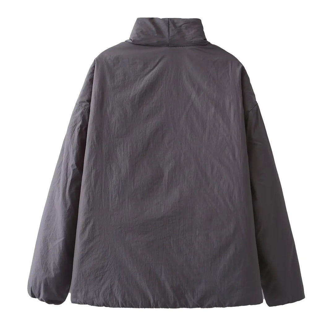 Women's tailored wrap jacket with shawl collar, tie belt and boxy sleeves Mune Fashion