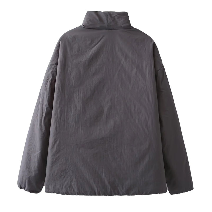 Women's tailored wrap jacket with shawl collar, tie belt and boxy sleeves Mune Fashion
