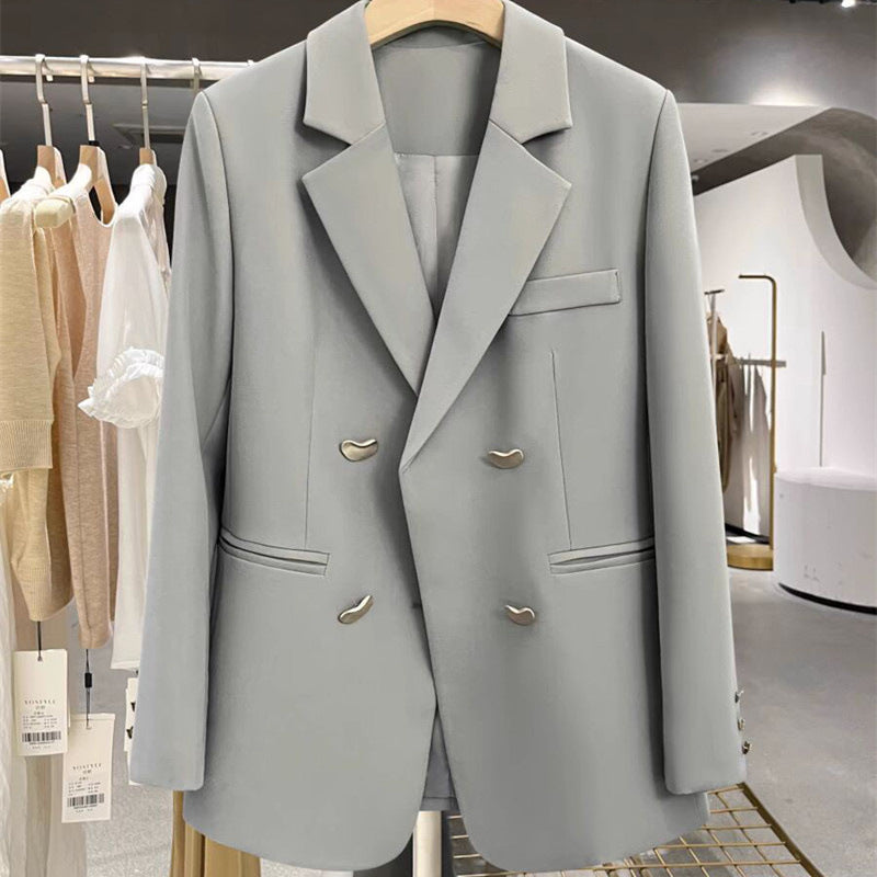 Women’s Stylish Double-Breasted Blazer Mune Fashion