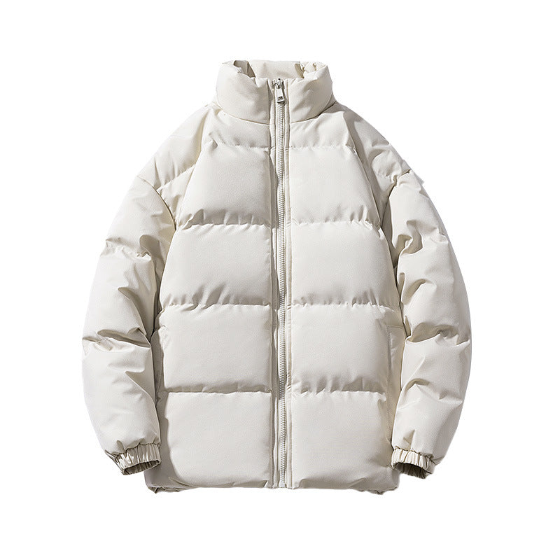 Men's voluminous insulation jacket with matte microfiber outer shell and high stand-up collar Mune Fashion