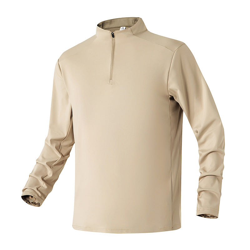 Herren Atmungsaktives Funktions‑Halbzip Trainingsshirt mit Stretch und Stehkragen Mune Fashion