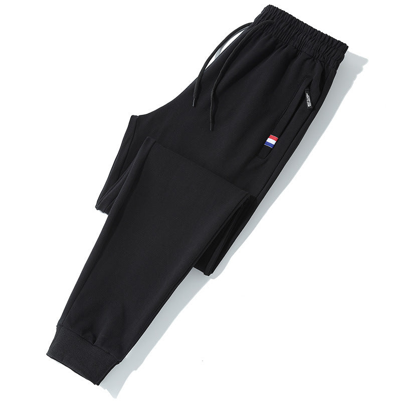 Men's tapered joggers with drawstring, zip pocket & ribbed cuffs Mune Fashion